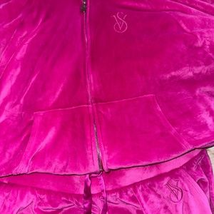 Velour VS matching jumpsuit